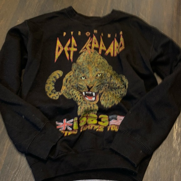 Def leopard band Crew neck hoodie - Picture 1 of 2
